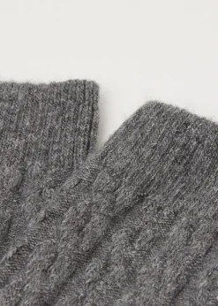 Calze Lunghe con Cashmere a Trecce