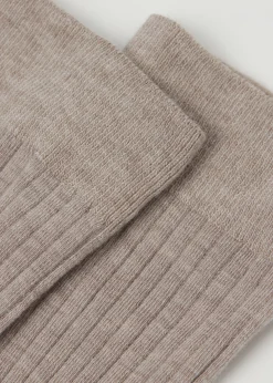 Calze Lunghe con Cashmere a Coste