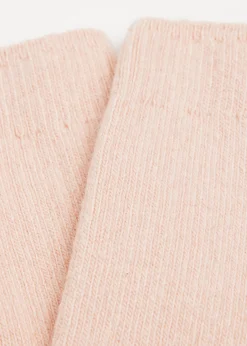 Calzini Corti a Coste con Lana e Cashmere