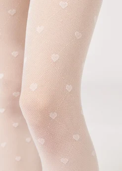 Collant Velati 30 Denari a Rombi e Cuori da Bambina