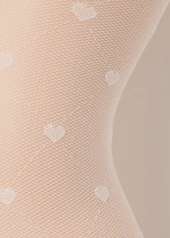 Collant Velati 30 Denari a Rombi e Cuori da Bambina