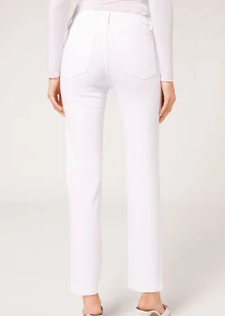 Jeans Elasticizzato con Strass