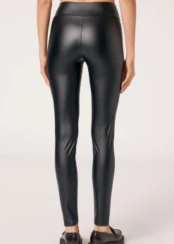 Leggings Effetto Pelle