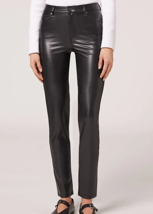 Pantaloni Termici Effetto Spalmato