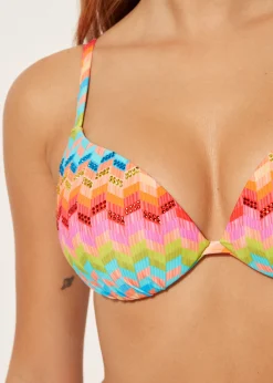 Push Up Leggermente Imbottito Costume Rainbow