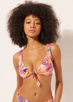 Top Canotta Double Face Costume Wild Foliage