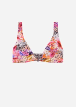 Top Canotta Double Face Costume Wild Foliage