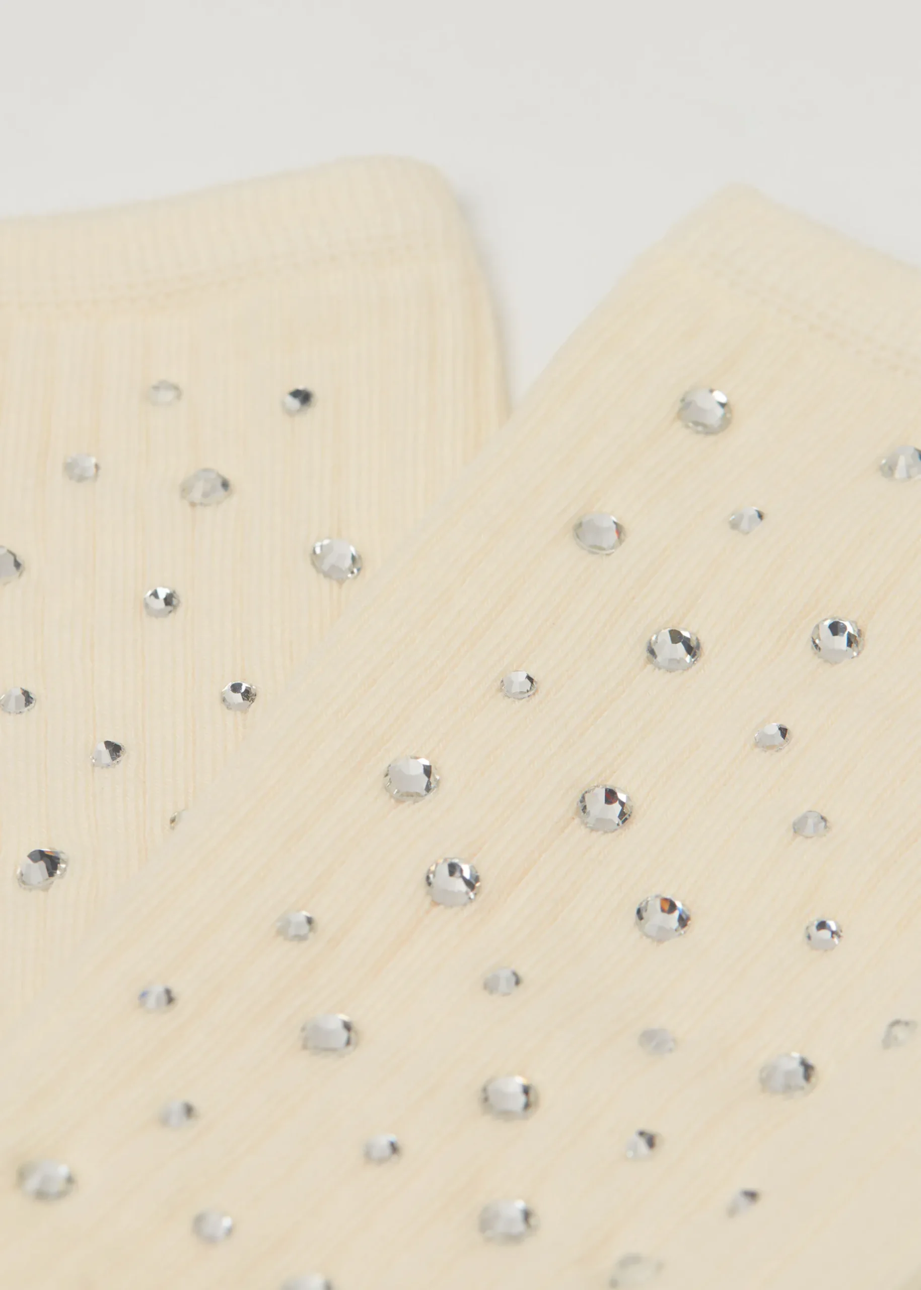 Calze a Costine con Strass