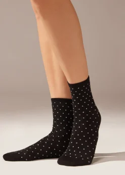 Calze Corte a Pois Glitter