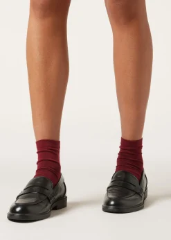 Calze Corte con Bordo Lavorato