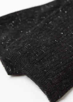 Calze Corte con Cashmere e Glitter