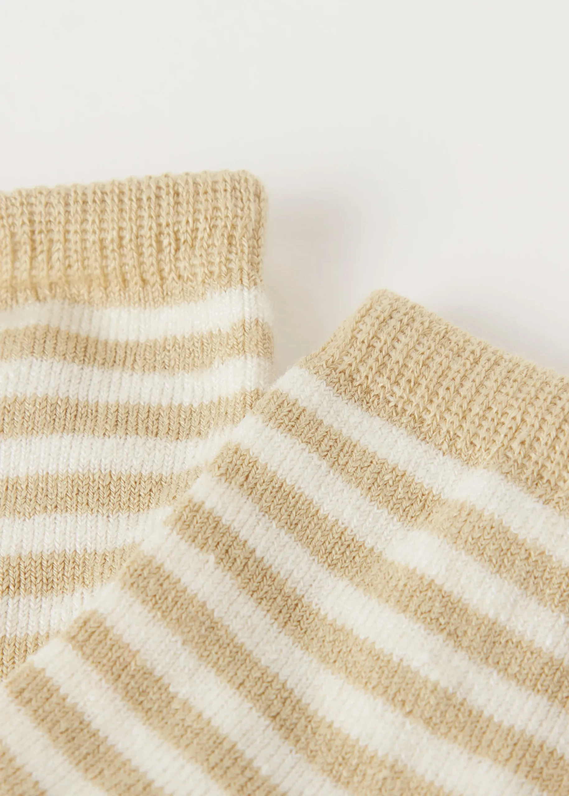 Calze Corte in Lino a Righe