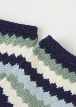 Calze Corte Lavorate a Righe