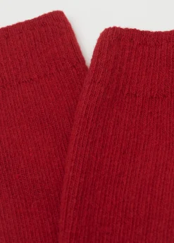 Calzini Corti a Coste con Lana e Cashmere