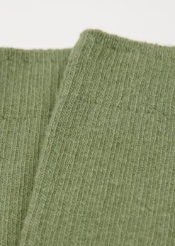 Calzini Corti a Coste con Lana e Cashmere