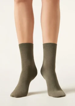 Calzini in Lana e Cotone Senza bordo