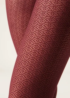 Collant 50 Denari Microrete Geometrico