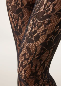 Collant a Rete Pizzo Floreale