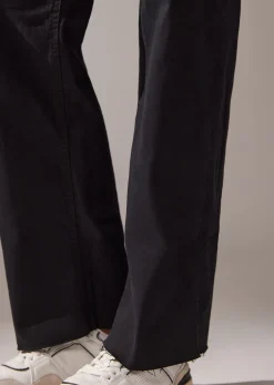 Jeans Culotte con Risvolto