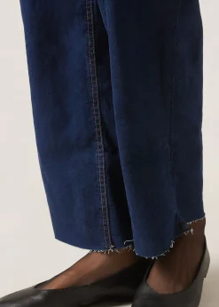Jeans Culotte con Risvolto