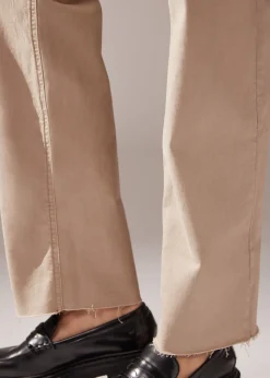 Jeans Culotte con Risvolto