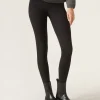 Leggings con Cashmere a Coste