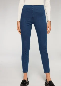 Leggings in Denim Skinny a Vita Alta