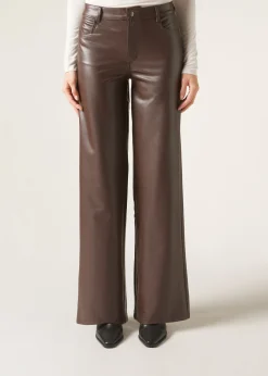 Pantaloni a Palazzo Effetto Spalmato