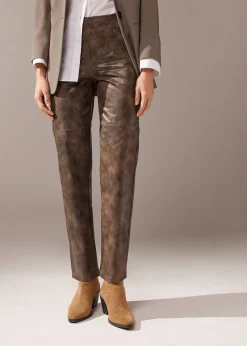 Pantaloni Termici Effetto Spalmato