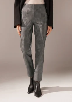 Pantaloni Termici Effetto Spalmato