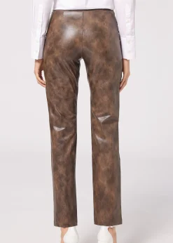 Pantaloni Termici Effetto Spalmato