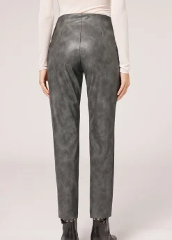 Pantaloni Termici Effetto Spalmato